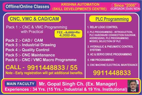 Online-CNC-PLC-VMC-Automation-Industrial-Training-in-Gurgaon